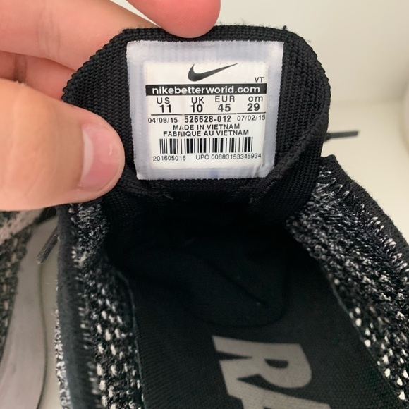 Nike Flyknit Racer “Oreo” Size 11 No Box - Picture 6 of 6